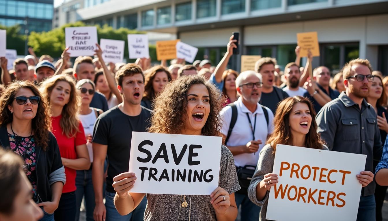 ce jeudi, un mouvement de grève se profile à l'afpa de rennes, visant à protéger le financement de la formation professionnelle. les travailleurs s'unissent pour faire entendre leurs voix et défendre des conditions d'apprentissage optimales.