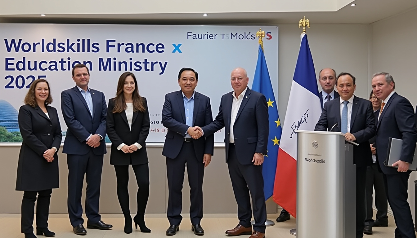 découvrez le nouveau partenariat stratégique conclu entre worldskills france et le ministère de l'éducation nationale pour les quatre prochaines années, visant à promouvoir l'excellence des métiers et renforcer la formation professionnelle des jeunes en france.