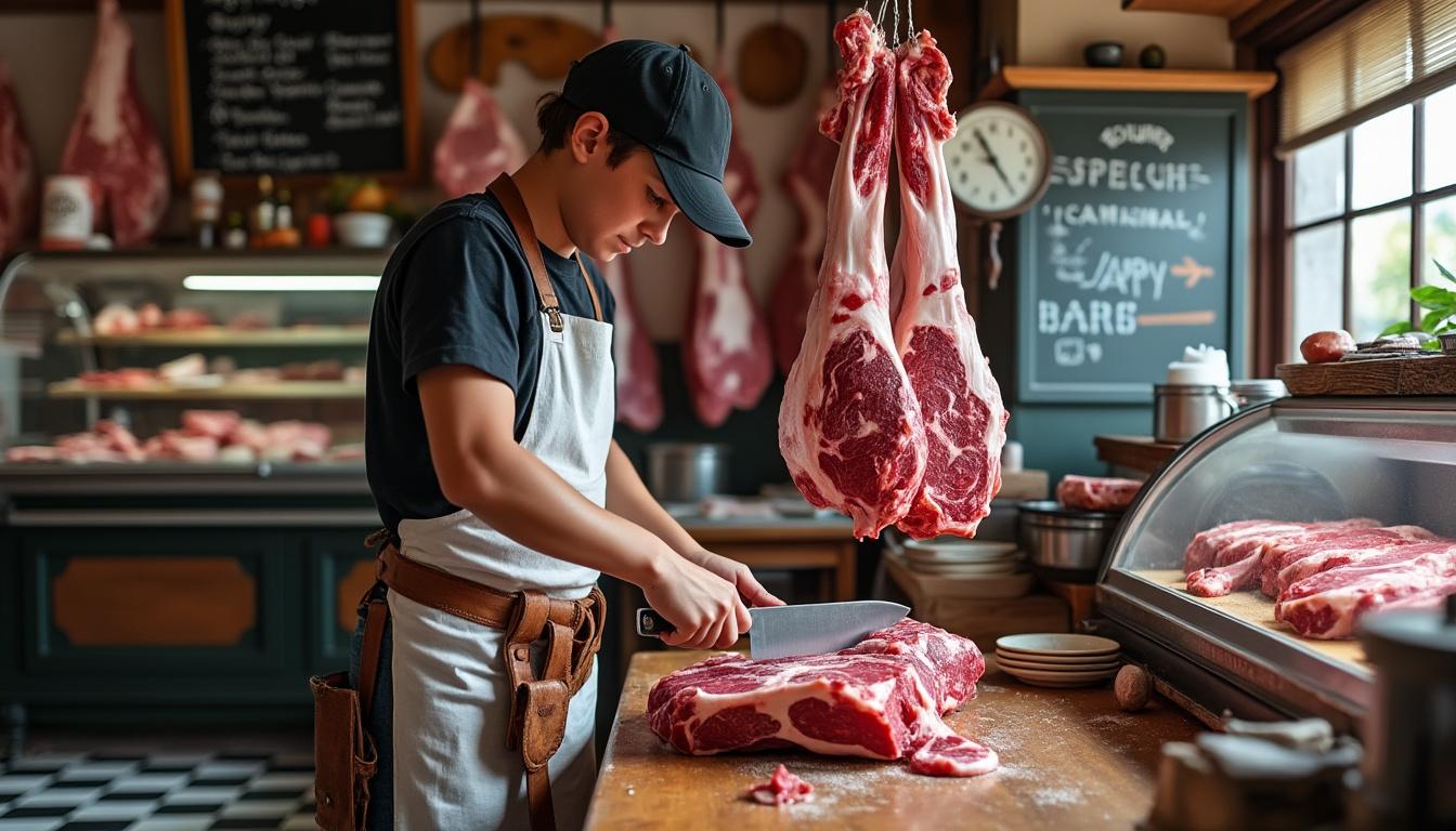découvrez le parcours passionné de louan hervé, apprenti boucher à guidel, qui a trouvé sa vraie vocation au cœur de son métier artisanal.