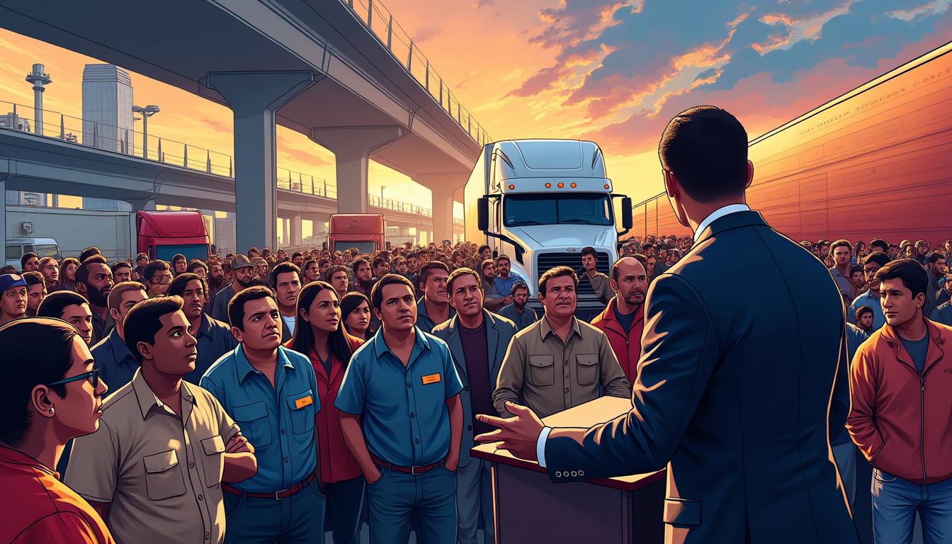 philippe tabarot annonce une mobilisation totale face à la crise des transporteurs, visant à assurer leur survie et soutenir le secteur en difficulté.