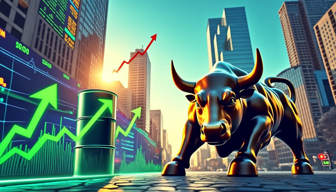 wall street termine la séance en hausse, soutenue par la baisse des prix du pétrole qui stimule le marché.
