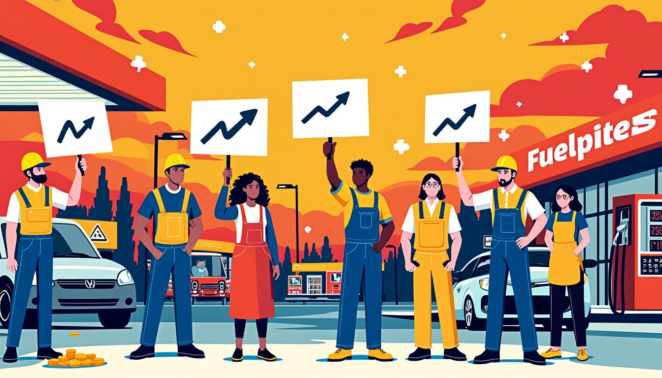 la cfdt et la cgt demandent des mesures de soutien face à la hausse des prix des carburants afin d'aider les travailleurs à faire face à cette augmentation.