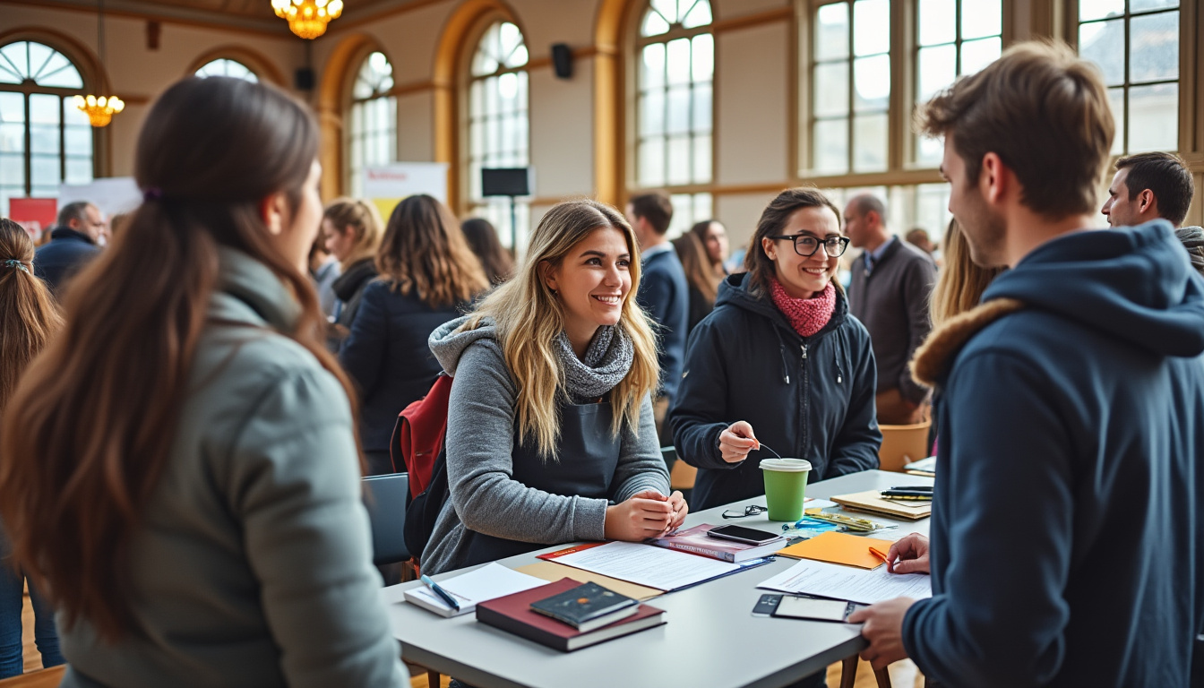 à hazebrouck, la salle des augustins accueille son premier salon de la formation, une occasion de découvrir les parcours et les possibilités de formation.