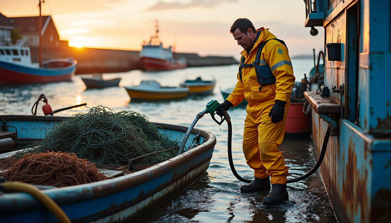 l’aide de 25 centimes par litre de carburant destinée aux pêcheurs entre officiellement en vigueur. découvrez qui peut en bénéficier.