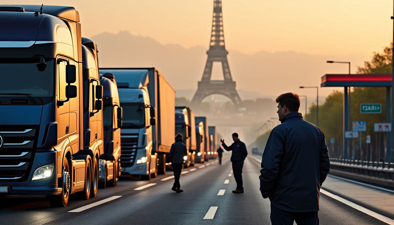 les routiers tirent la sonnette d’alarme face à la situation des carburants et menacent de bloquer paris.