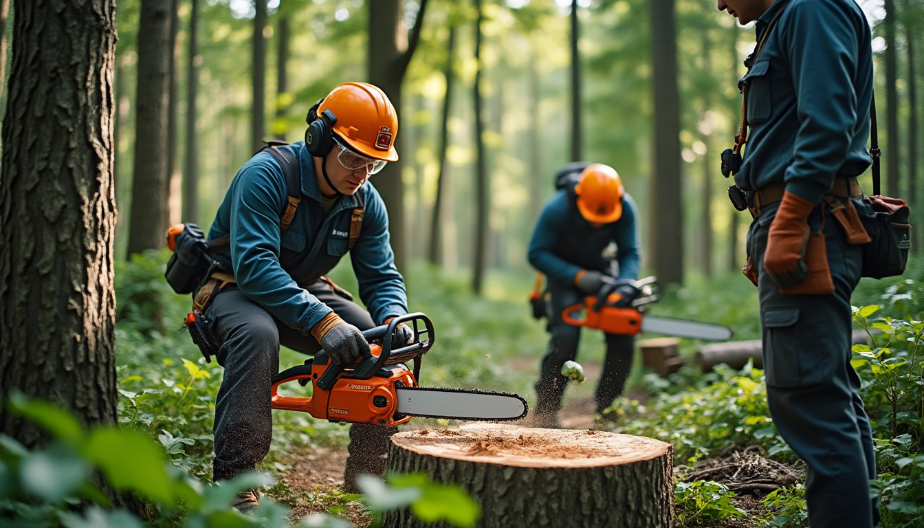 dans l’ain, une formation de dix mois prépare aux métiers de la forêt et répond aux besoins de recrutement de la filière forestière.